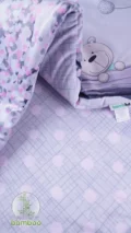 سرویس خواب ۵ تکه طرح خرگوش برند بامبو|سرویس رختخواب کنار مادر نوزاد