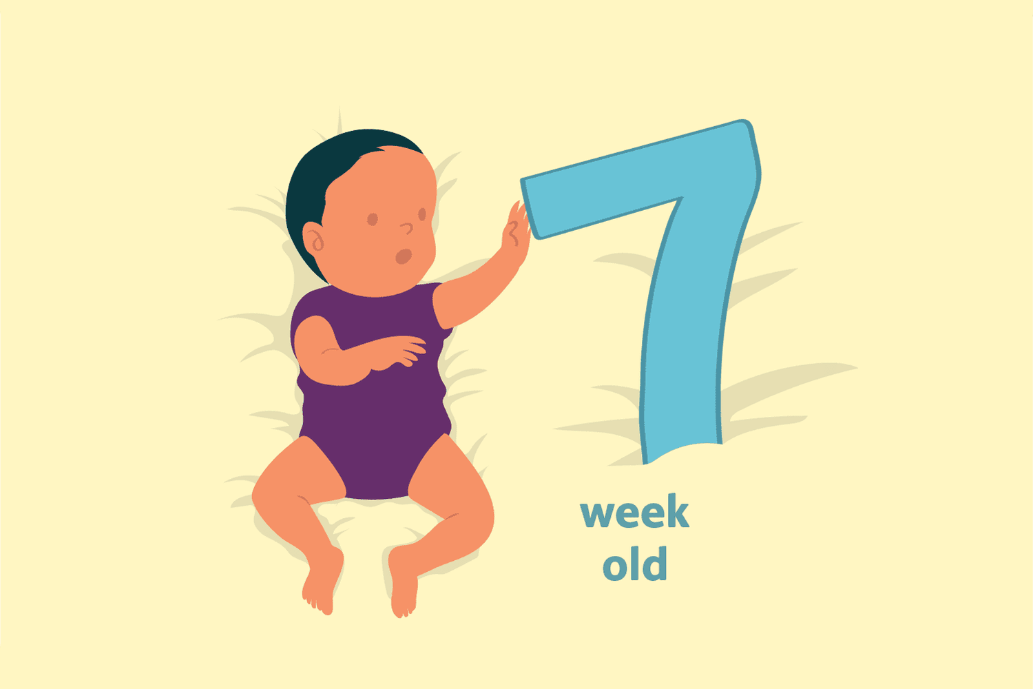 رشد نوزاد در هفته هفتم تولد و وزن طبیعی نوزاد دو ماهه چقدر است