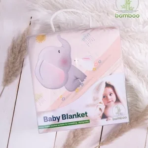 پتوی نوزادی دورپیچ فیل بامبو