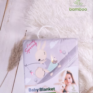 پتوی نوزادی دورپیچ خرگوش بامبو