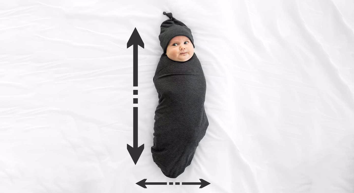 اندازه پارچه قنداق نوزاد